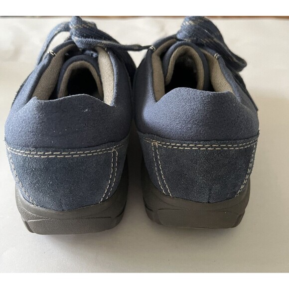 Clarks Collection Women's Leather Sneakers Blue Size 6M - Picture 6 of 8